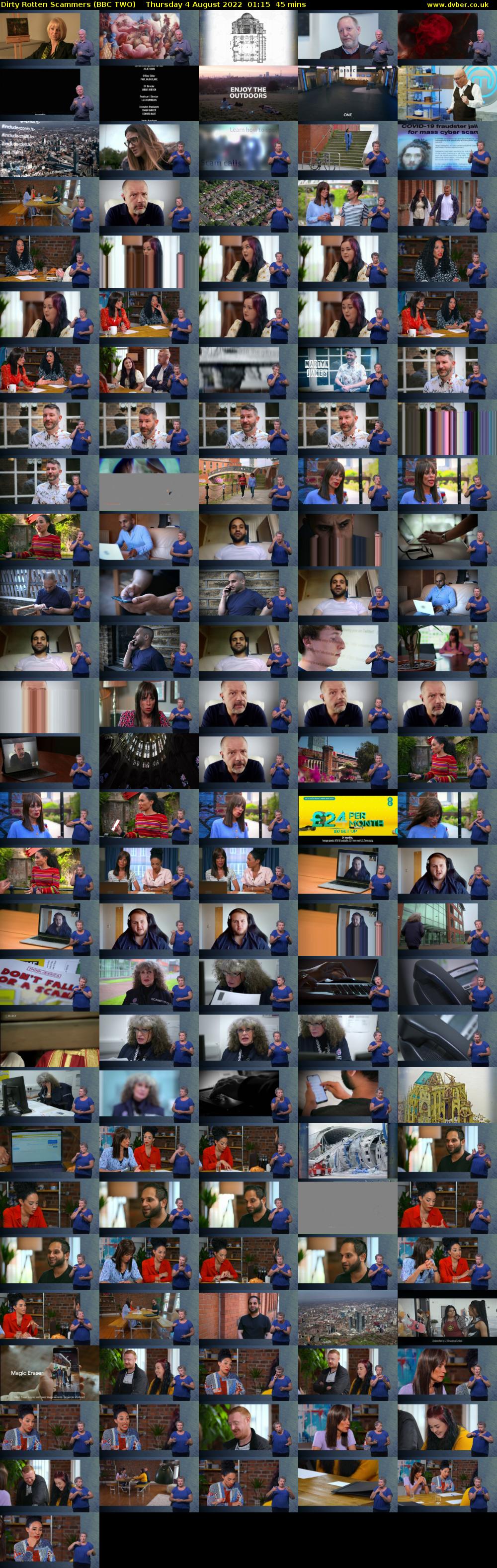 Dirty Rotten Scammers (BBC TWO) Thursday 4 August 2022 01:15 - 02:00