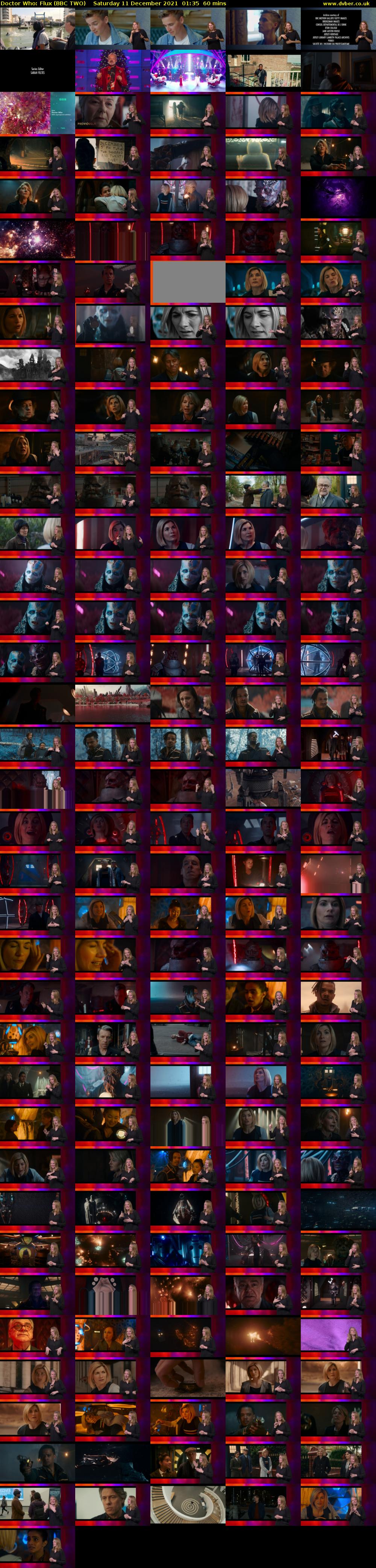 Doctor Who: Flux (BBC TWO) Saturday 11 December 2021 01:35 - 02:35