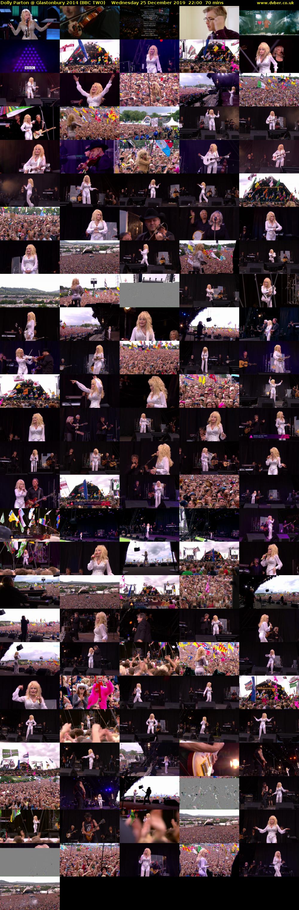 Dolly Parton @ Glastonbury 2014 (BBC TWO) Wednesday 25 December 2019 22:00 - 23:10