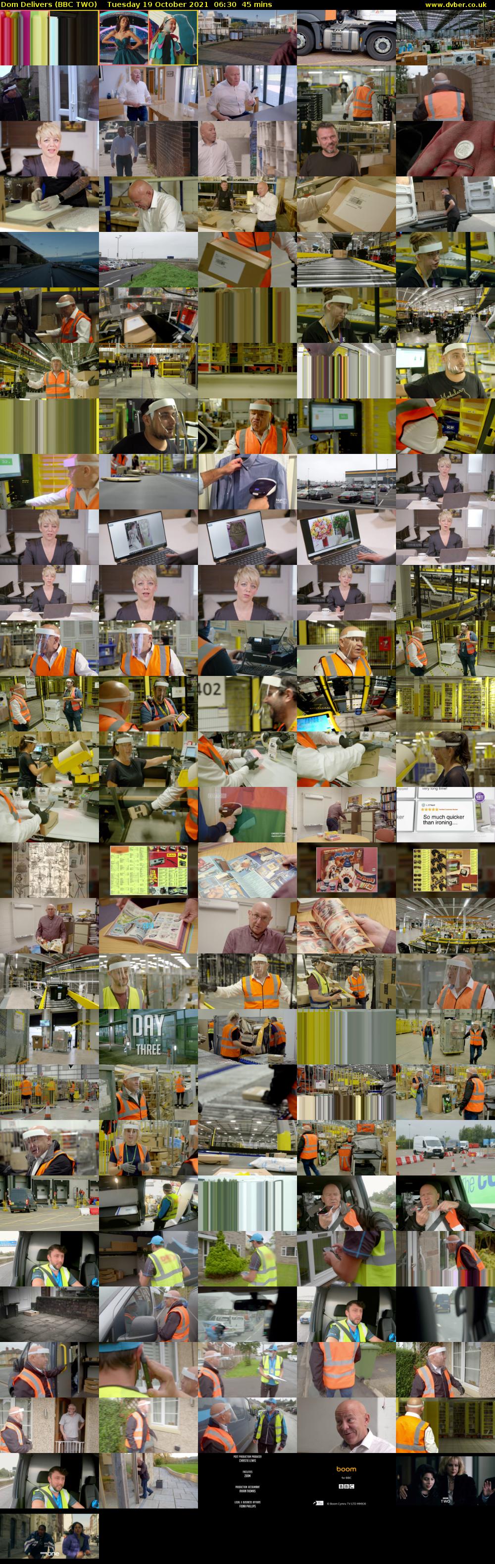 Dom Delivers (BBC TWO) Tuesday 19 October 2021 06:30 - 07:15
