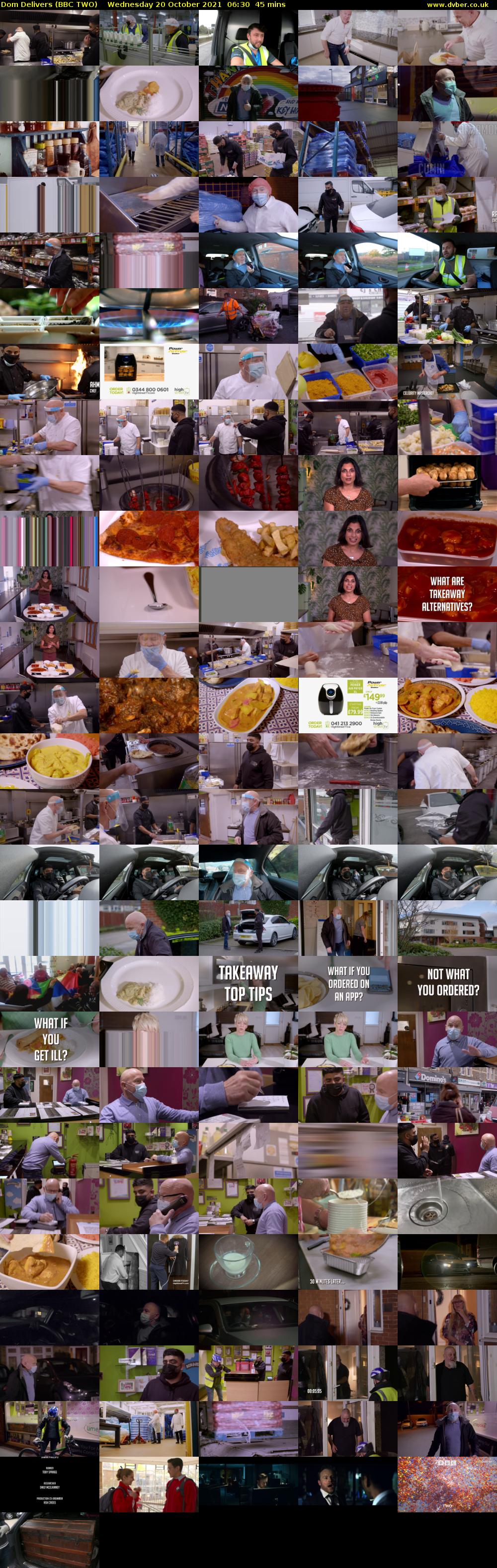 Dom Delivers (BBC TWO) Wednesday 20 October 2021 06:30 - 07:15
