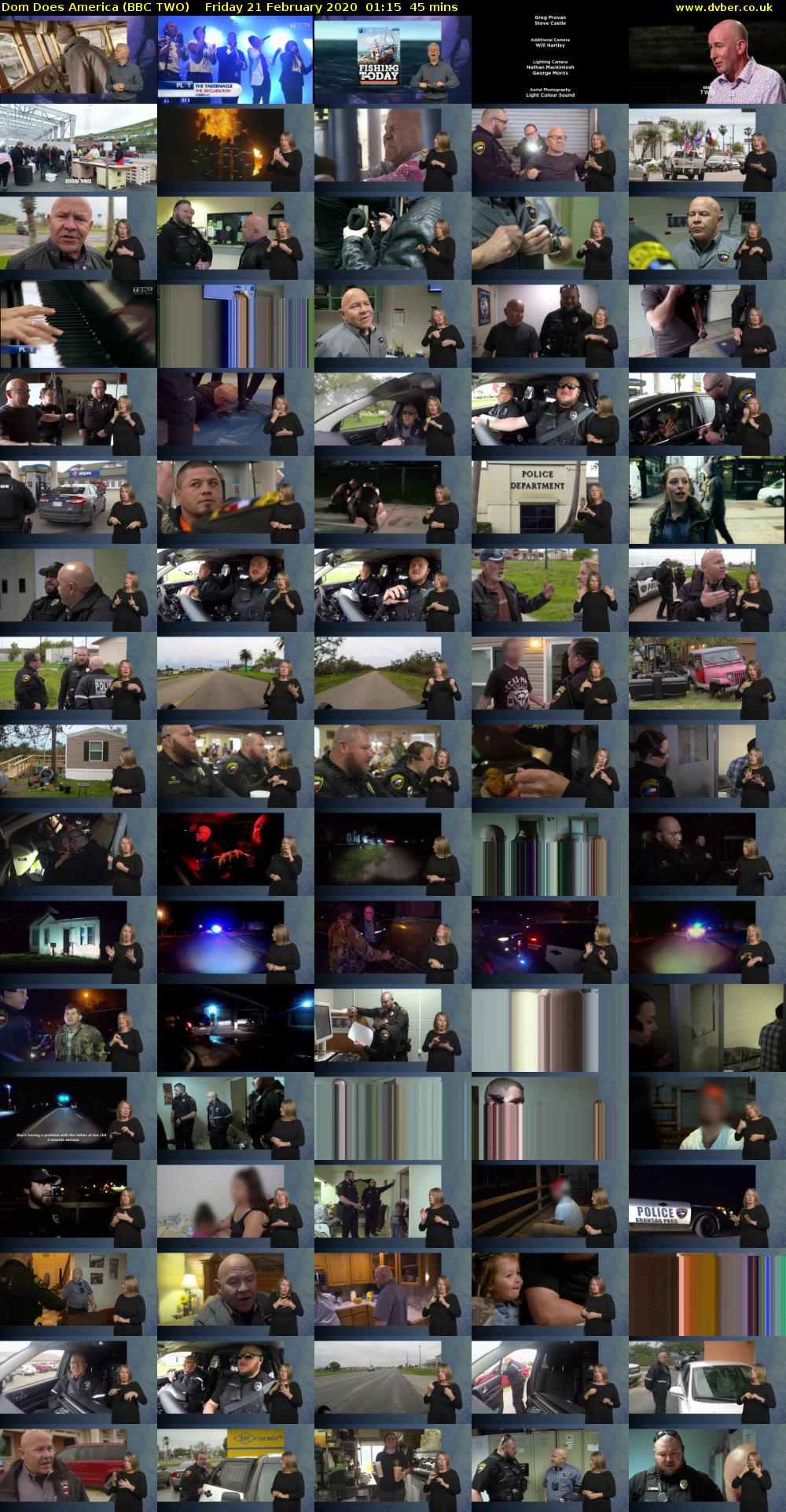 Dom Does America (BBC TWO) Friday 21 February 2020 01:15 - 02:00