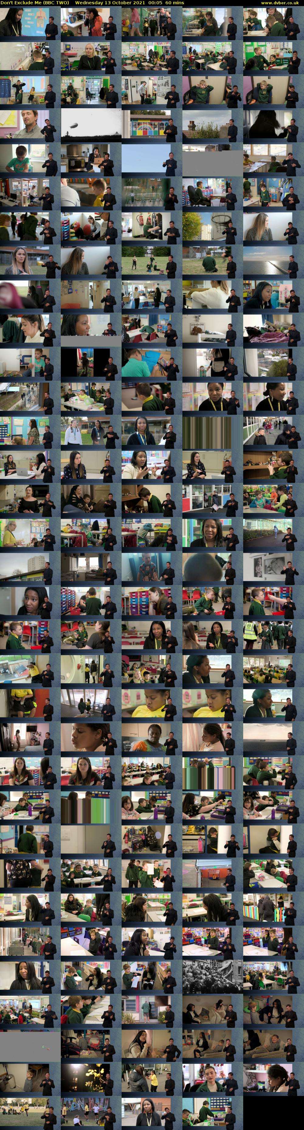 Don't Exclude Me (BBC TWO) Wednesday 13 October 2021 00:05 - 01:05