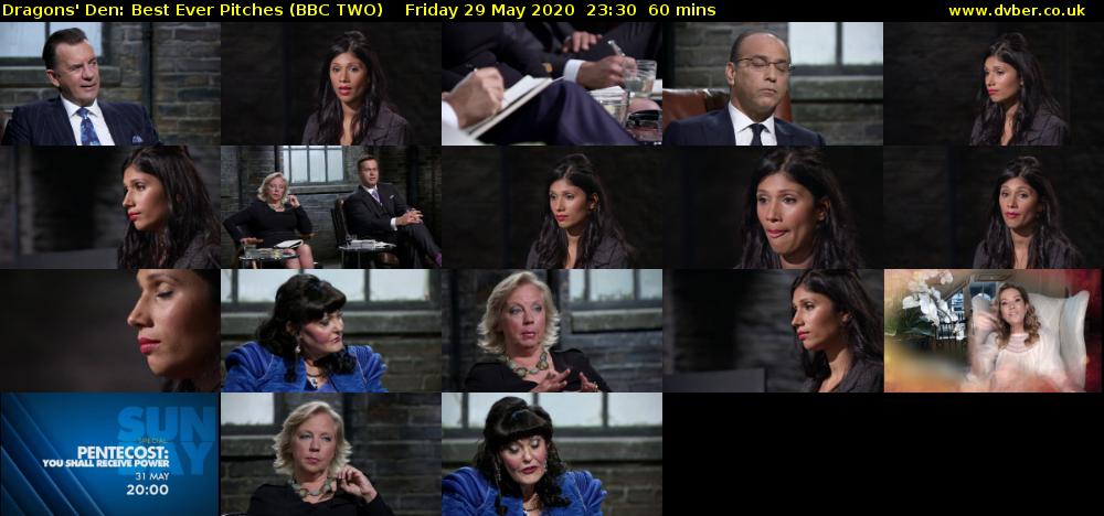 Dragons' Den: Best Ever Pitches (BBC TWO) Friday 29 May 2020 23:30 - 00:30