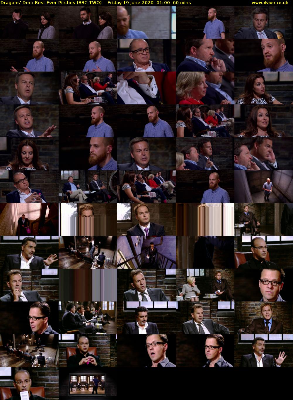 Dragons' Den: Best Ever Pitches (BBC TWO) Friday 19 June 2020 01:00 - 02:00
