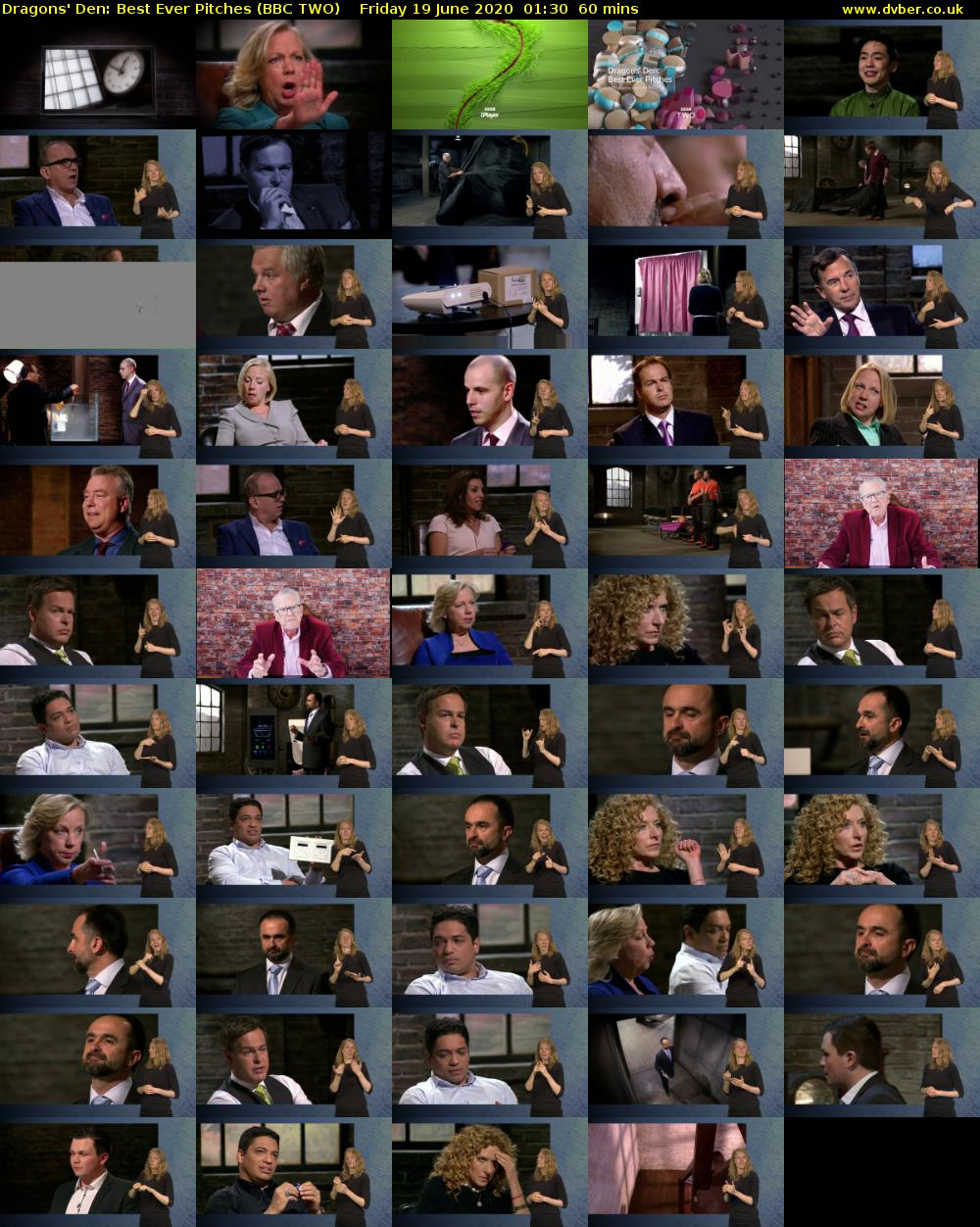 Dragons' Den: Best Ever Pitches (BBC TWO) Friday 19 June 2020 01:30 - 02:30