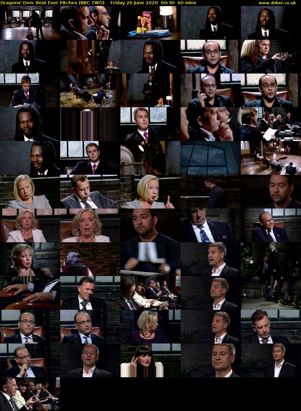 Dragons' Den: Best Ever Pitches (BBC TWO) Friday 26 June 2020 00:30 - 01:30