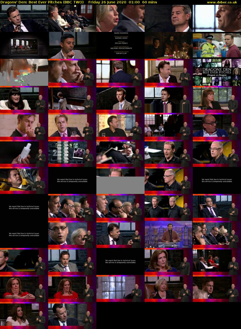 Dragons' Den: Best Ever Pitches (BBC TWO) Friday 26 June 2020 01:00 - 02:00
