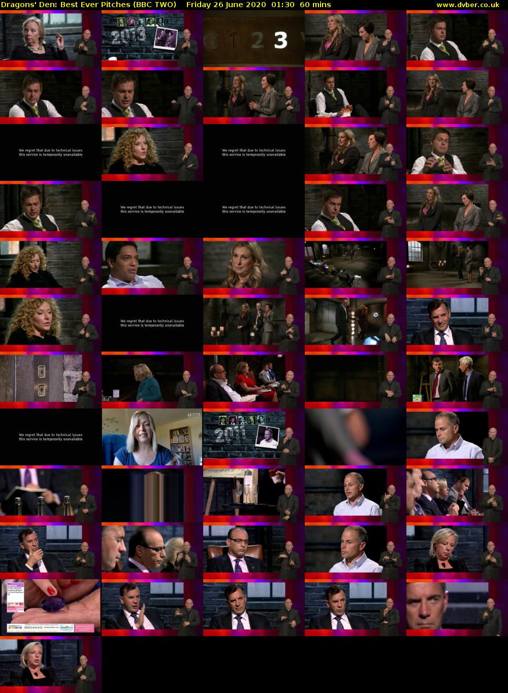 Dragons' Den: Best Ever Pitches (BBC TWO) Friday 26 June 2020 01:30 - 02:30