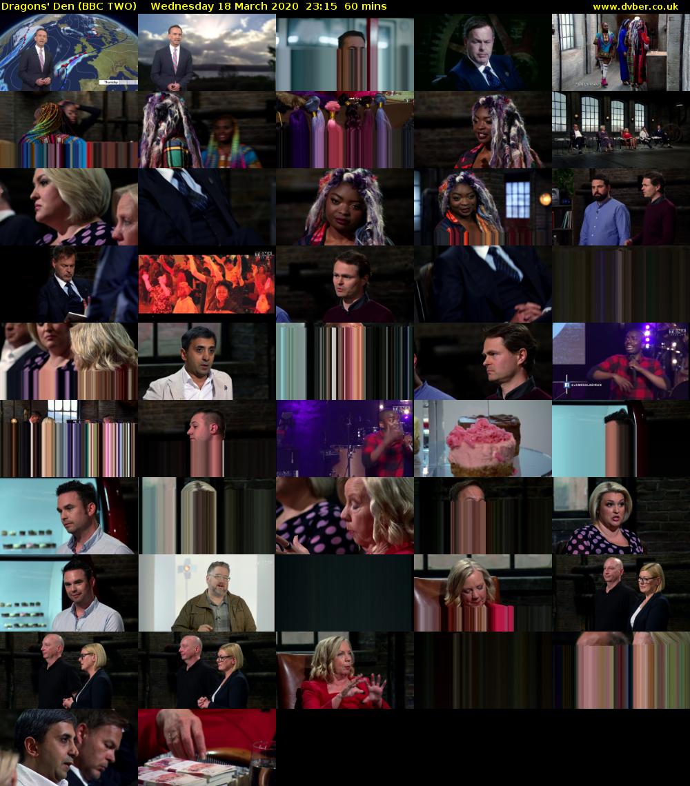 Dragons' Den (BBC TWO) Wednesday 18 March 2020 23:15 - 00:15