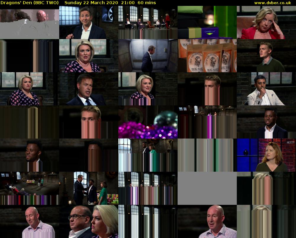 Dragons' Den (BBC TWO) Sunday 22 March 2020 21:00 - 22:00
