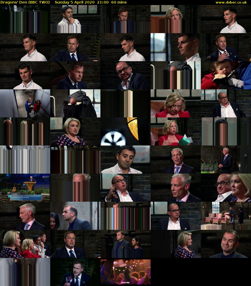Dragons' Den (BBC TWO) Sunday 5 April 2020 21:00 - 22:00