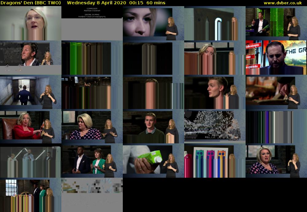 Dragons' Den (BBC TWO) Wednesday 8 April 2020 00:15 - 01:15