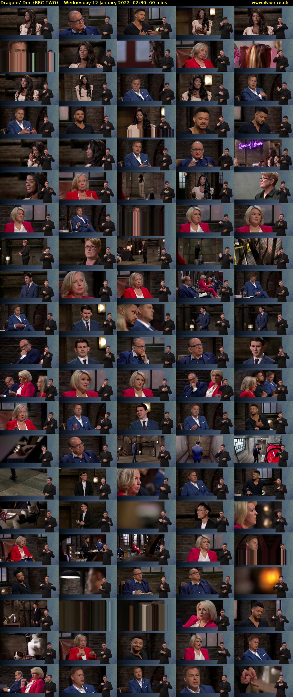 Dragons' Den (BBC TWO) Wednesday 12 January 2022 02:30 - 03:30