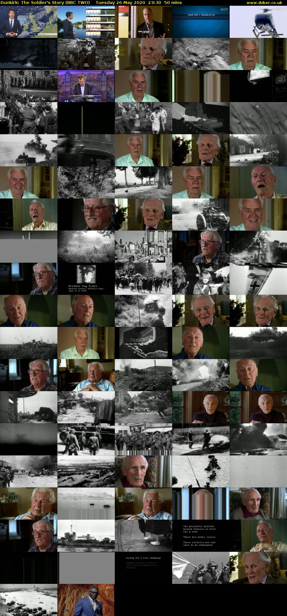 Dunkirk: The Soldier's Story (BBC TWO) Tuesday 26 May 2020 23:30 - 00:20