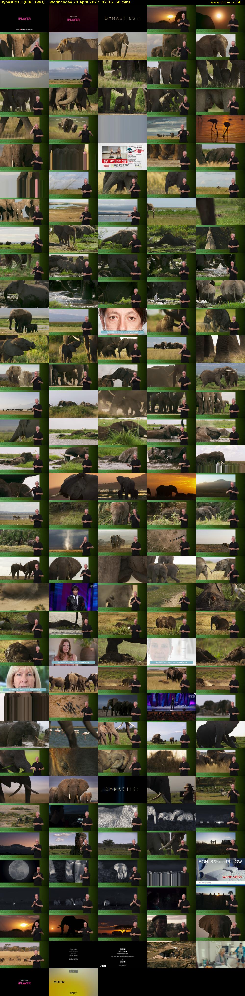 Dynasties II (BBC TWO) Wednesday 20 April 2022 07:15 - 08:15