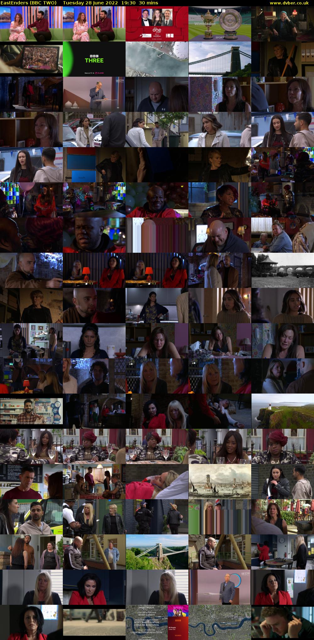 EastEnders (BBC TWO) Tuesday 28 June 2022 19:30 - 20:00