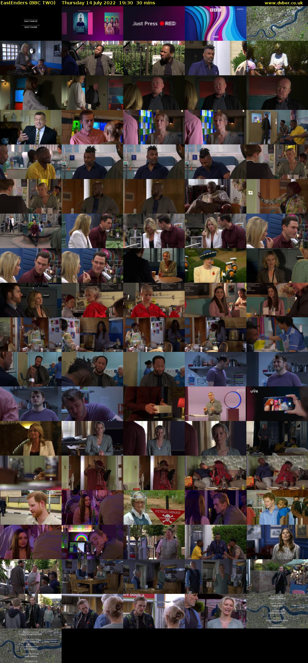 EastEnders (BBC TWO) Thursday 14 July 2022 19:30 - 20:00
