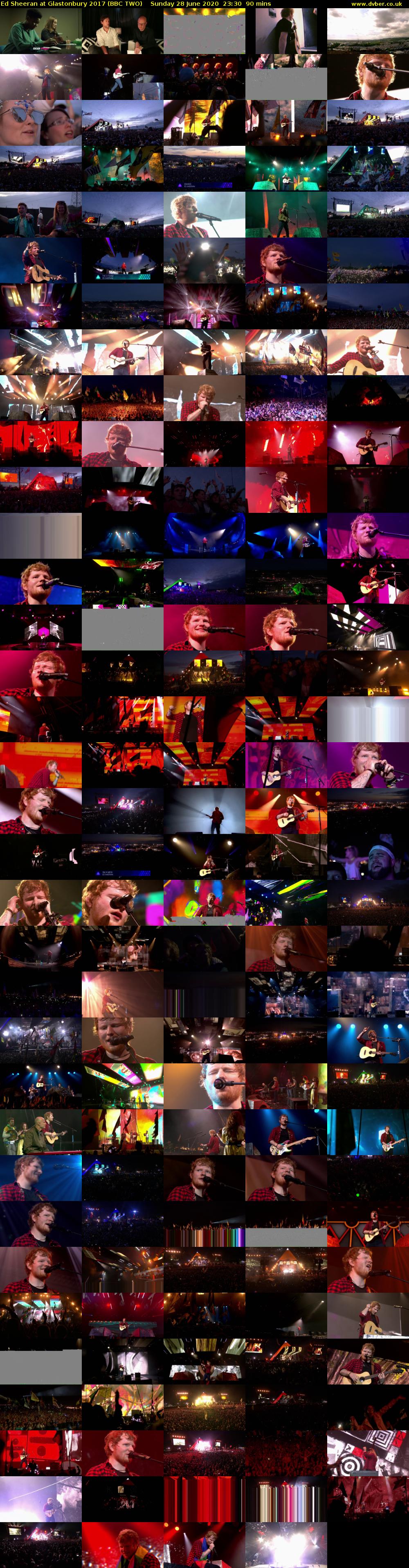 Ed Sheeran at Glastonbury 2017 (BBC TWO) Sunday 28 June 2020 23:30 - 01:00