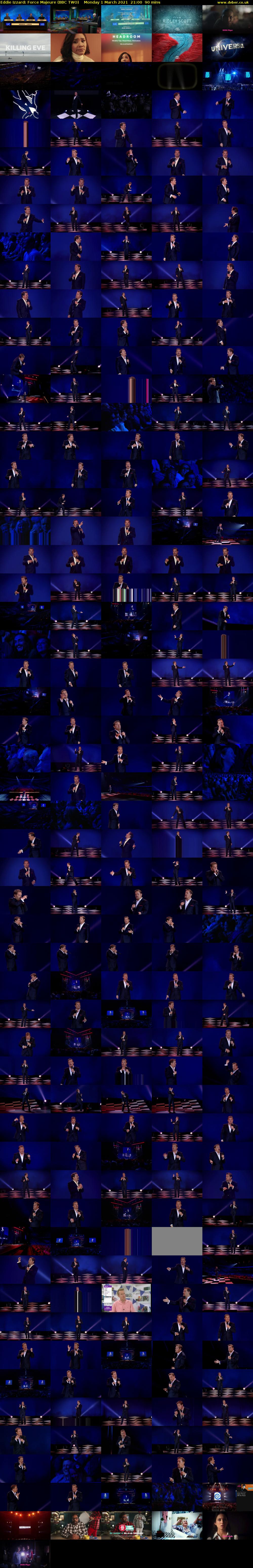 Eddie Izzard: Force Majeure (BBC TWO) Monday 1 March 2021 21:00 - 22:30