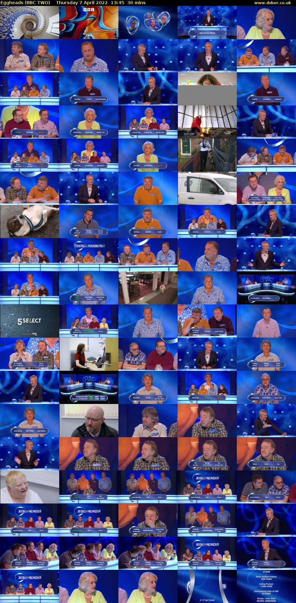 Eggheads (BBC TWO) Thursday 7 April 2022 13:45 - 14:15