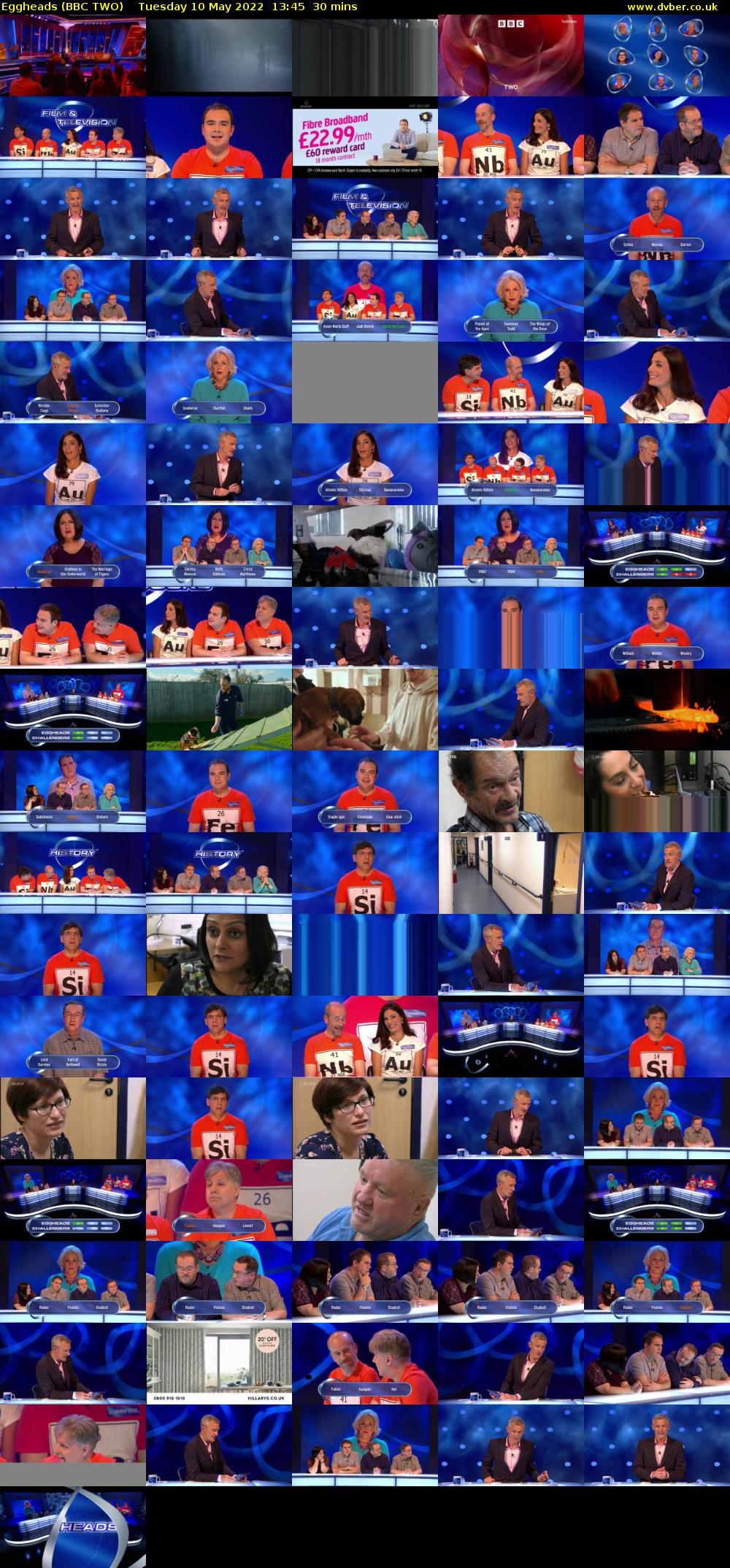 Eggheads (BBC TWO) Tuesday 10 May 2022 13:45 - 14:15