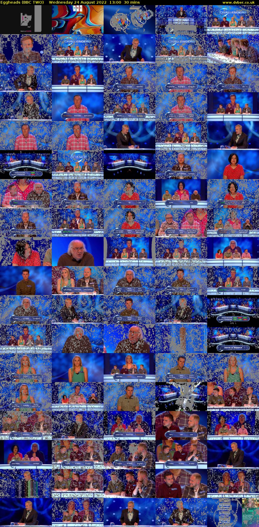 Eggheads (BBC TWO) Wednesday 24 August 2022 13:00 - 13:30