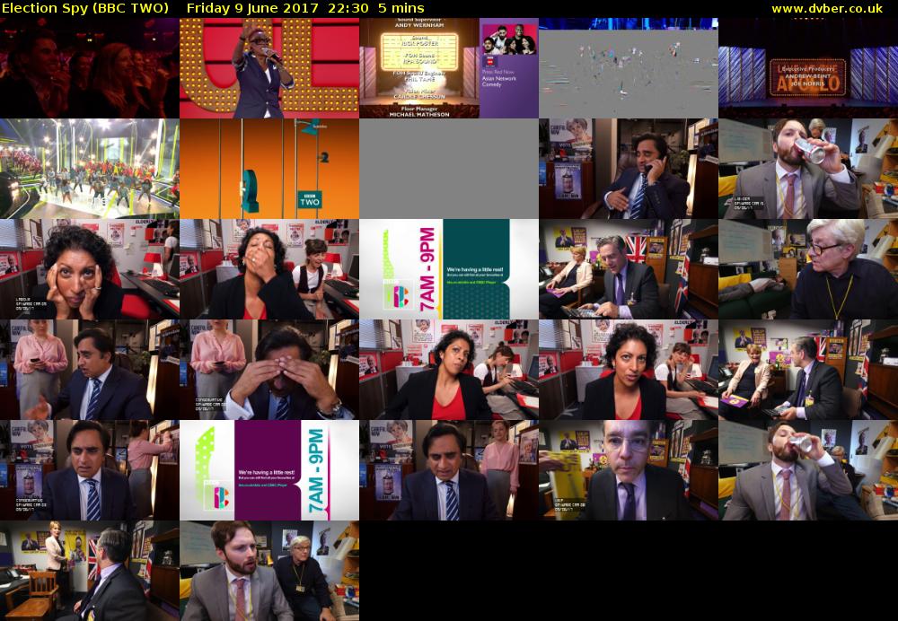 Election Spy (BBC TWO) Friday 9 June 2017 22:30 - 22:35