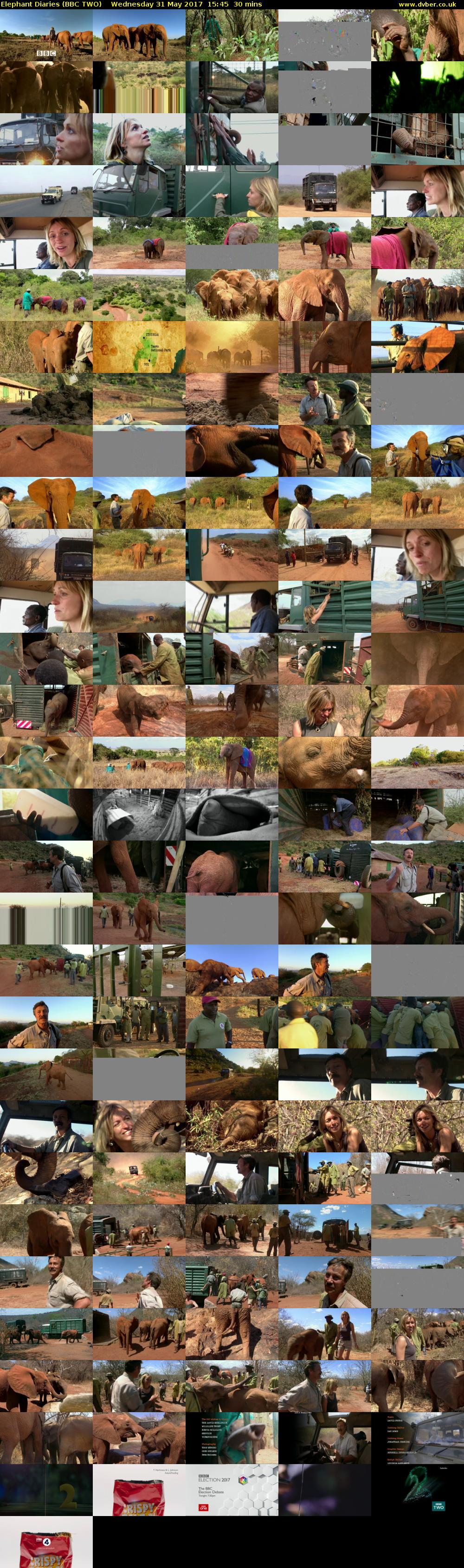 Elephant Diaries (BBC TWO) Wednesday 31 May 2017 15:45 - 16:15