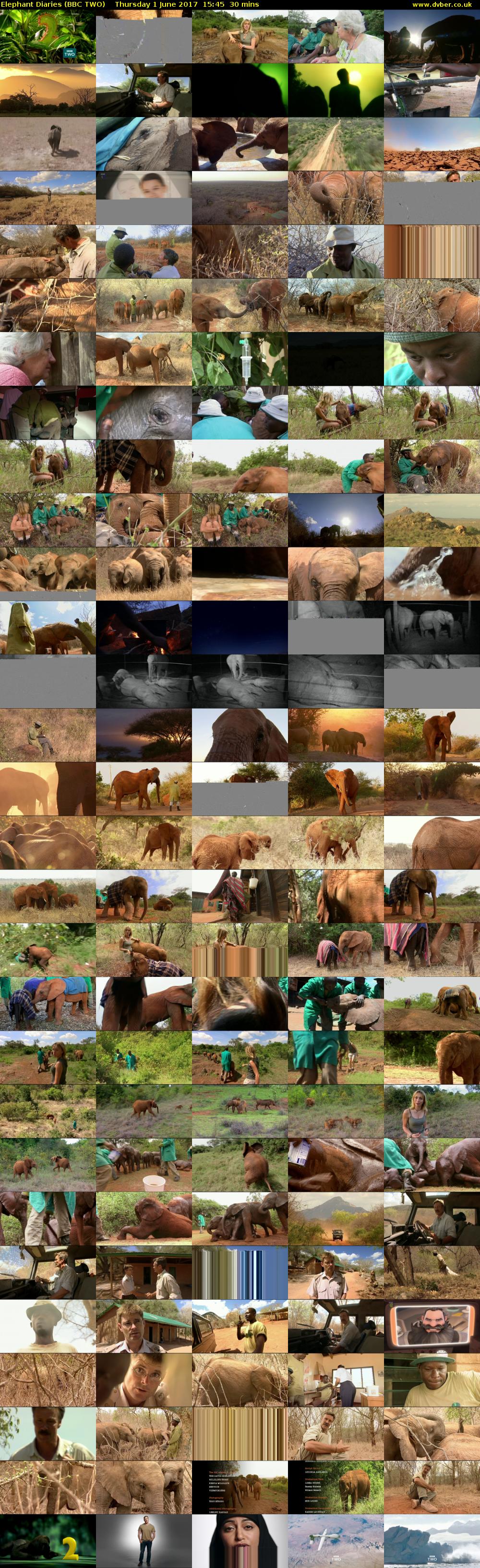 Elephant Diaries (BBC TWO) Thursday 1 June 2017 15:45 - 16:15