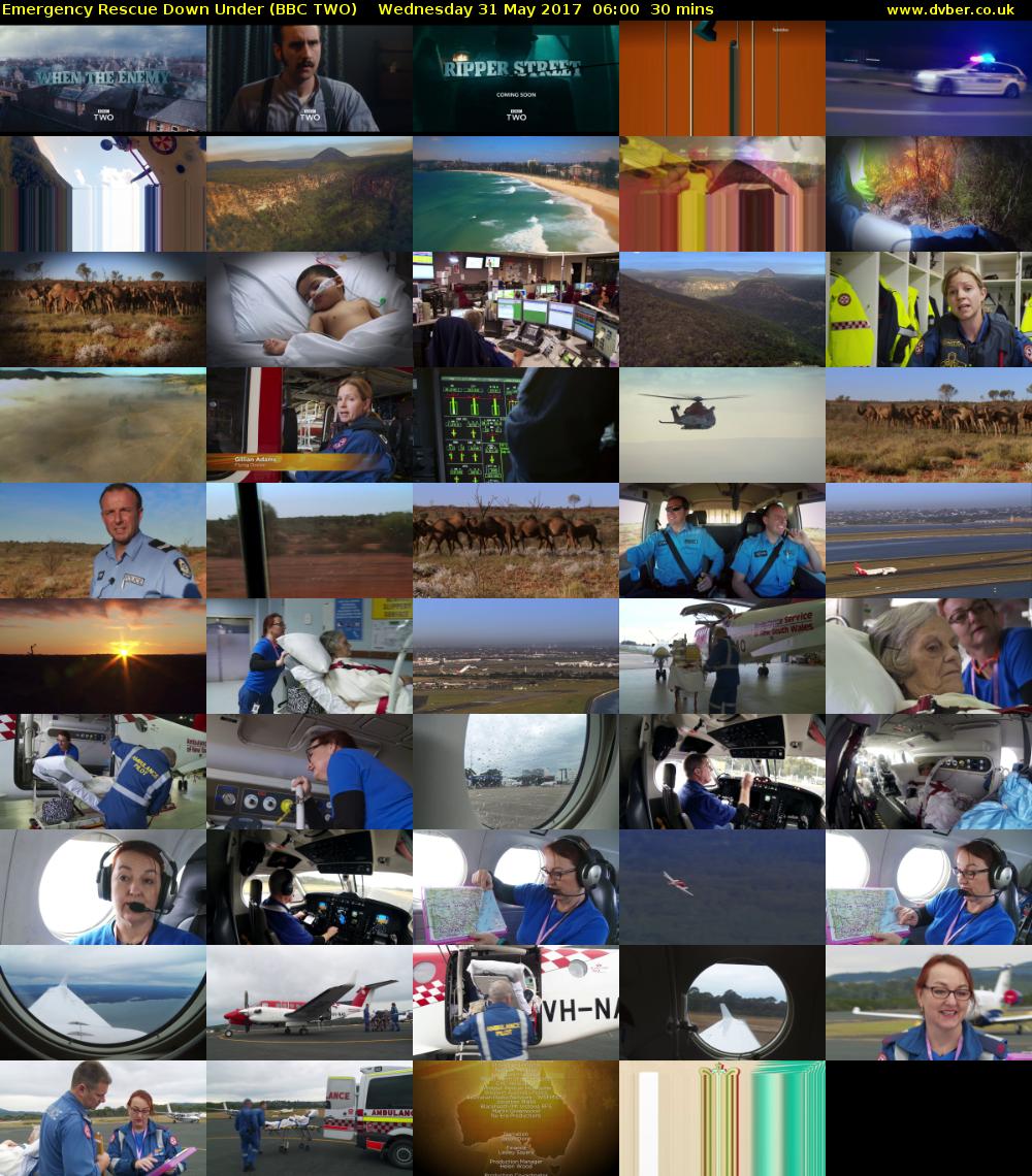 Emergency Rescue Down Under (BBC TWO) Wednesday 31 May 2017 06:00 - 06:30