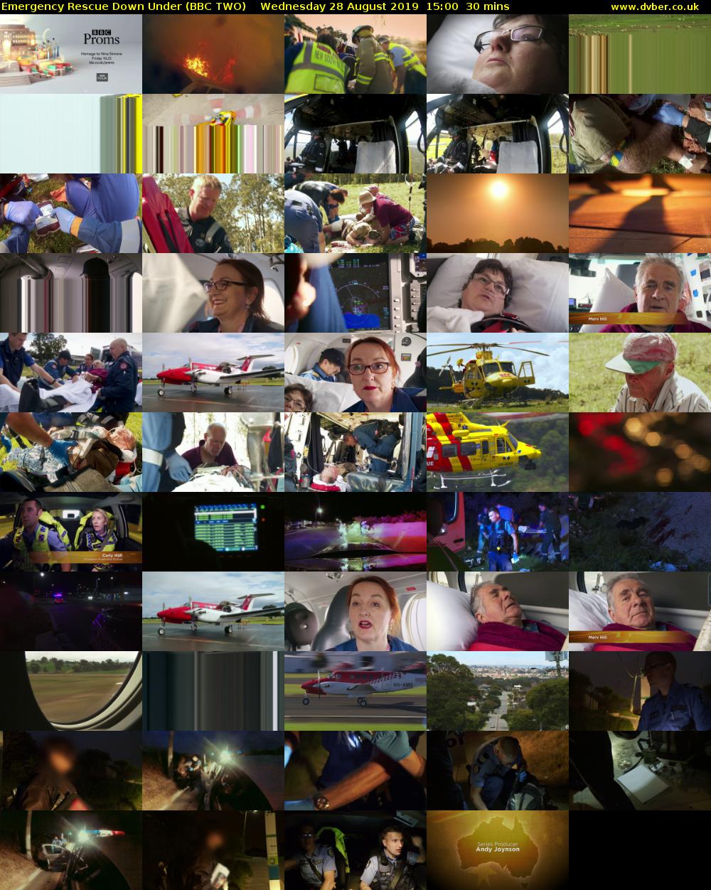 Emergency Rescue Down Under (BBC TWO) Wednesday 28 August 2019 15:00 - 15:30