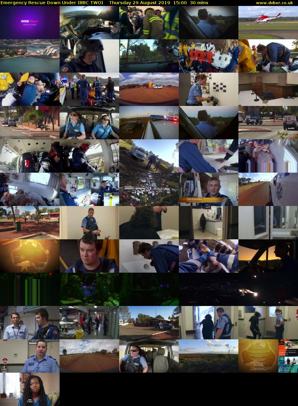 Emergency Rescue Down Under (BBC TWO) Thursday 29 August 2019 15:00 - 15:30