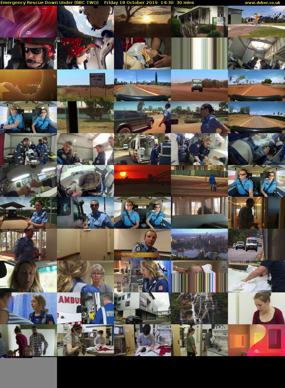 Emergency Rescue Down Under (BBC TWO) Friday 18 October 2019 14:30 - 15:00