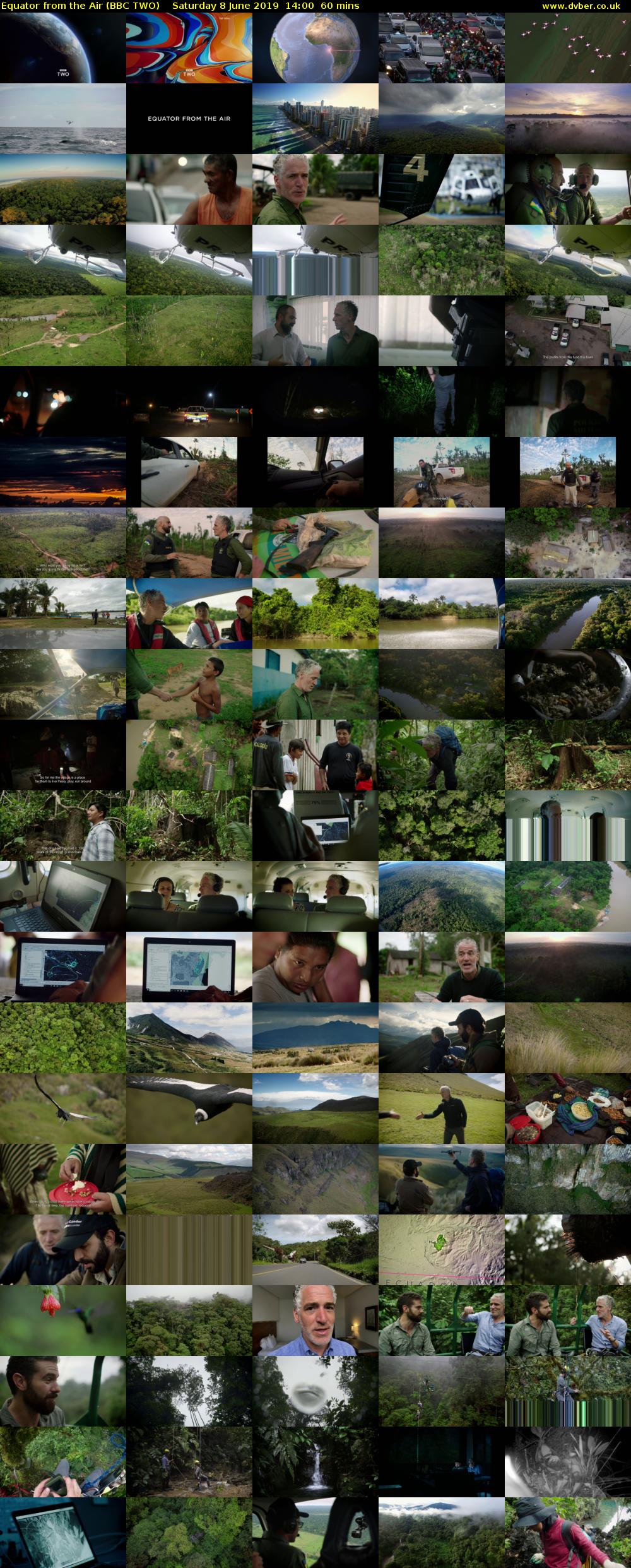 Equator from the Air (BBC TWO) Saturday 8 June 2019 14:00 - 15:00