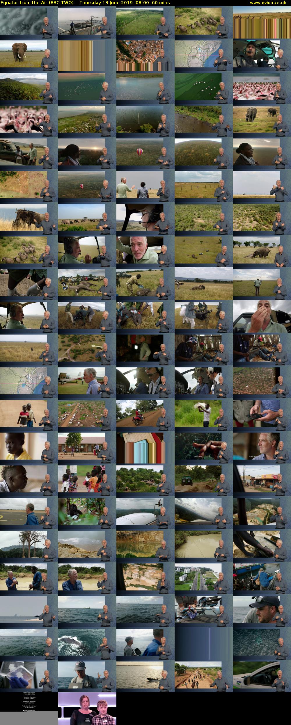 Equator from the Air (BBC TWO) Thursday 13 June 2019 08:00 - 09:00