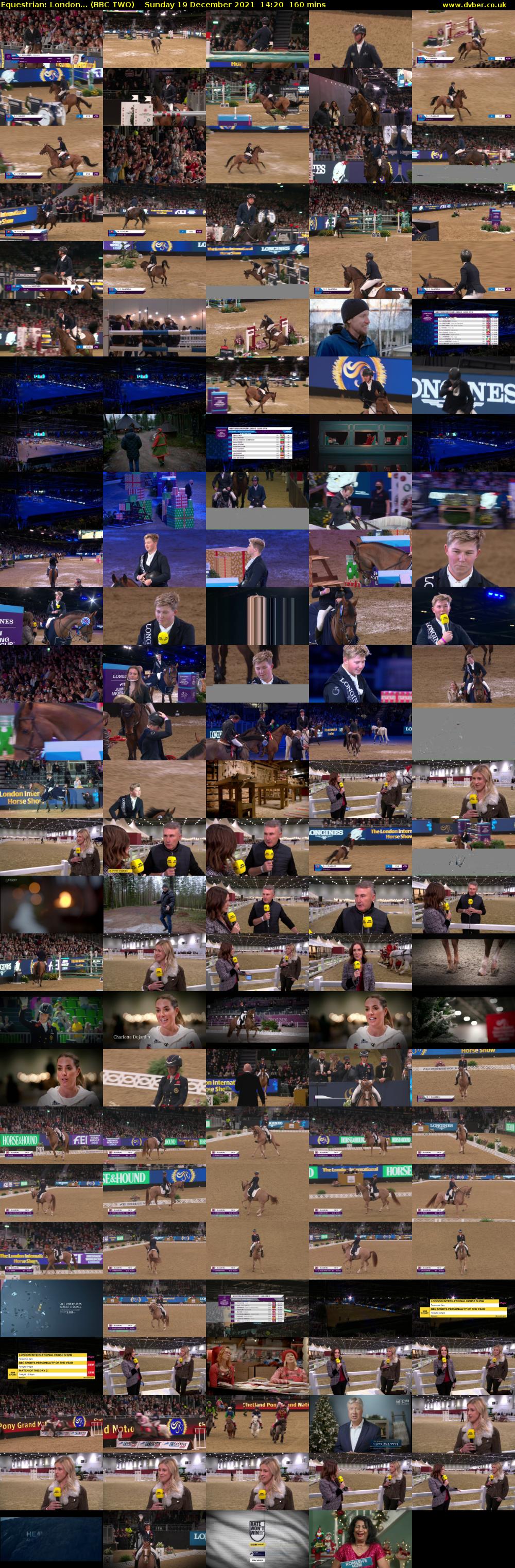 Equestrian: London... (BBC TWO) Sunday 19 December 2021 14:20 - 17:00