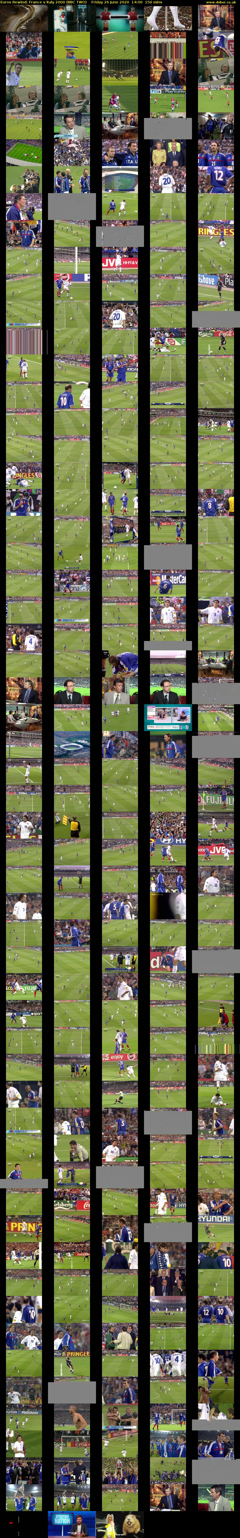 Euros Rewind: France v Italy 2000 (BBC TWO) Friday 26 June 2020 14:00 - 16:30