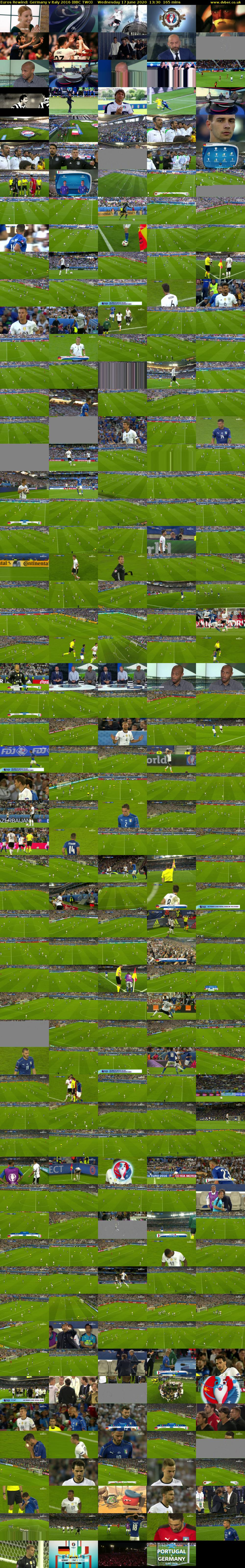 Euros Rewind: Germany v Italy 2016 (BBC TWO) Wednesday 17 June 2020 13:30 - 16:15