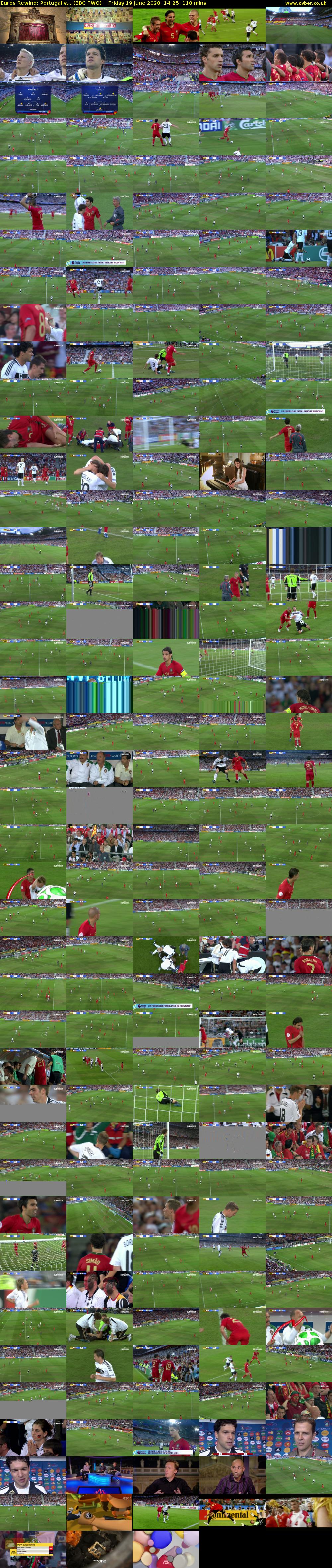 Euros Rewind: Portugal v... (BBC TWO) Friday 19 June 2020 14:25 - 16:15