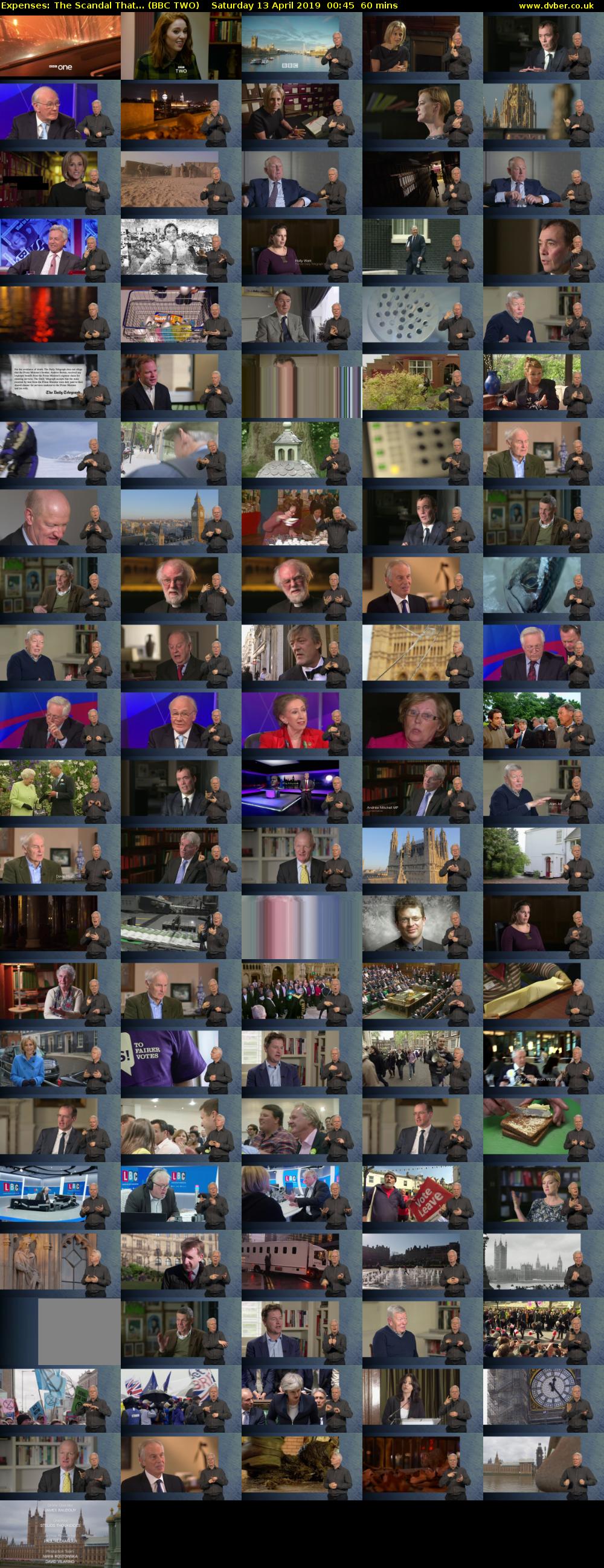 Expenses: The Scandal That... (BBC TWO) Saturday 13 April 2019 00:45 - 01:45