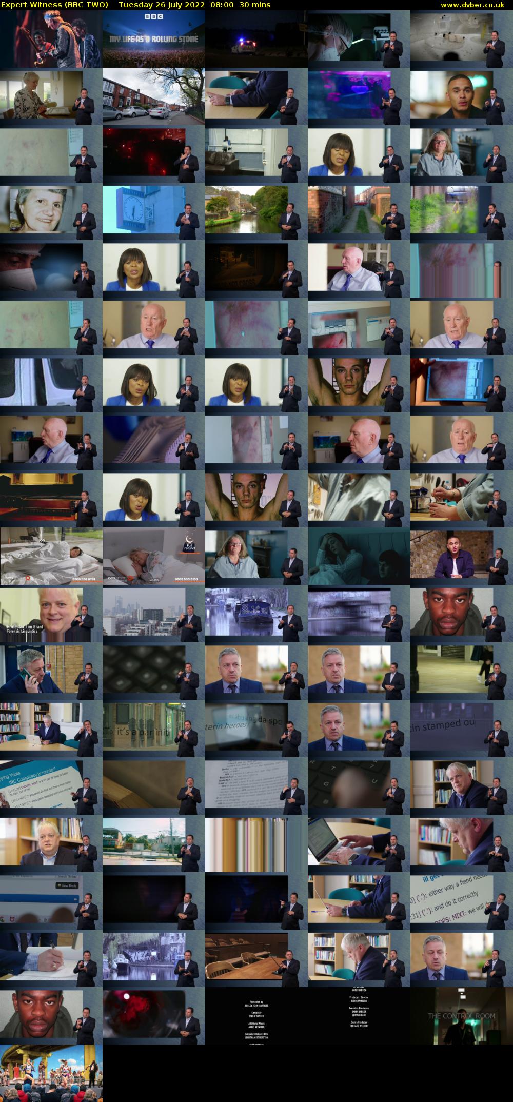 Expert Witness (BBC TWO) Tuesday 26 July 2022 08:00 - 08:30