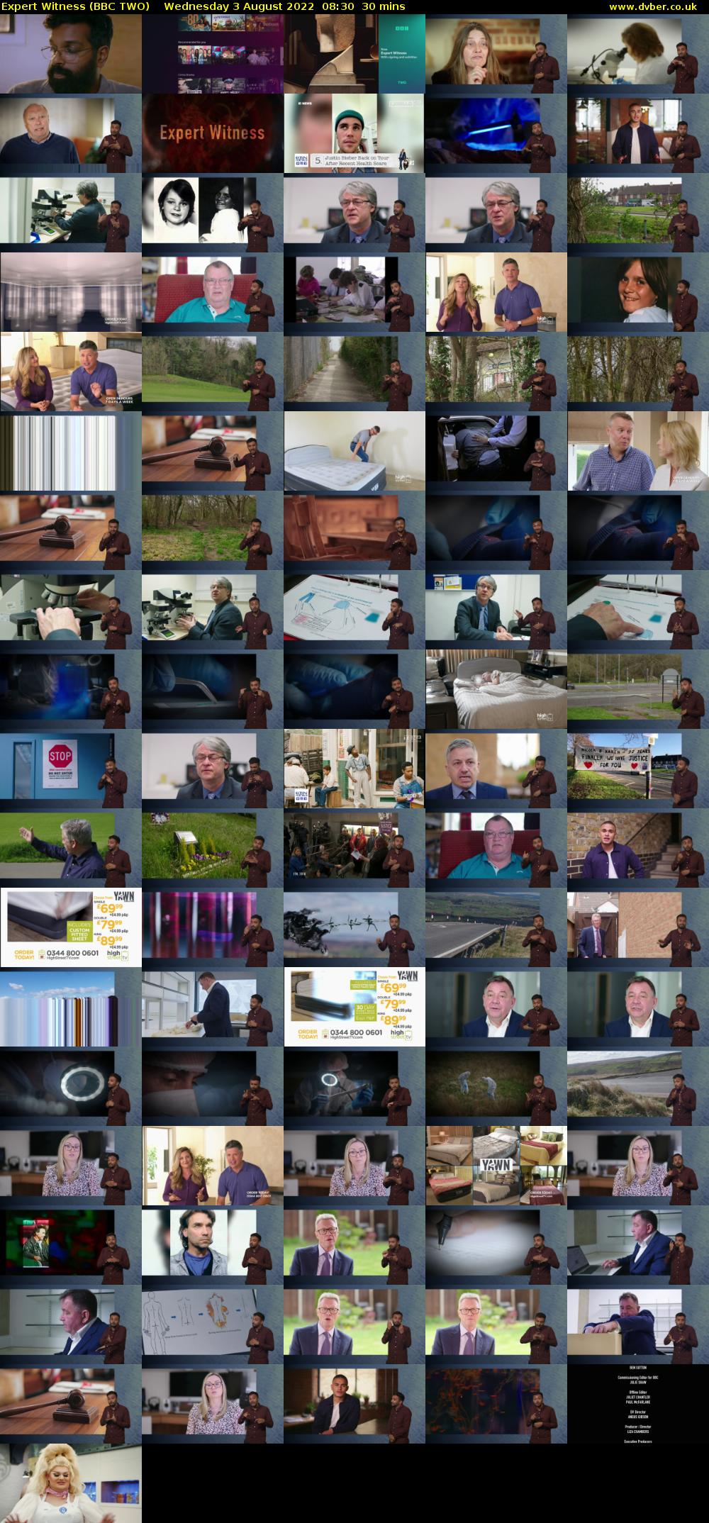 Expert Witness (BBC TWO) Wednesday 3 August 2022 08:30 - 09:00