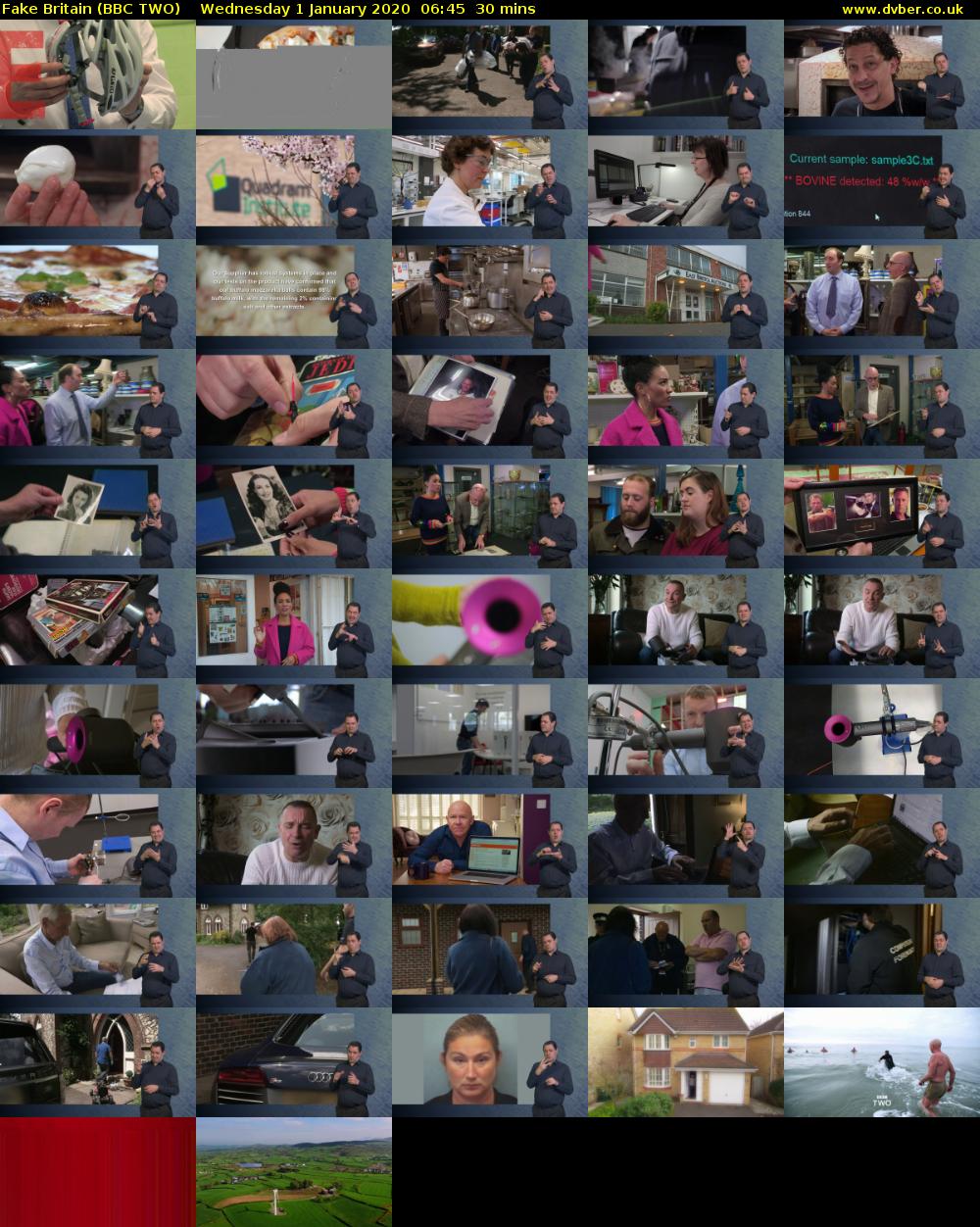 Fake Britain (BBC TWO) Wednesday 1 January 2020 06:45 - 07:15