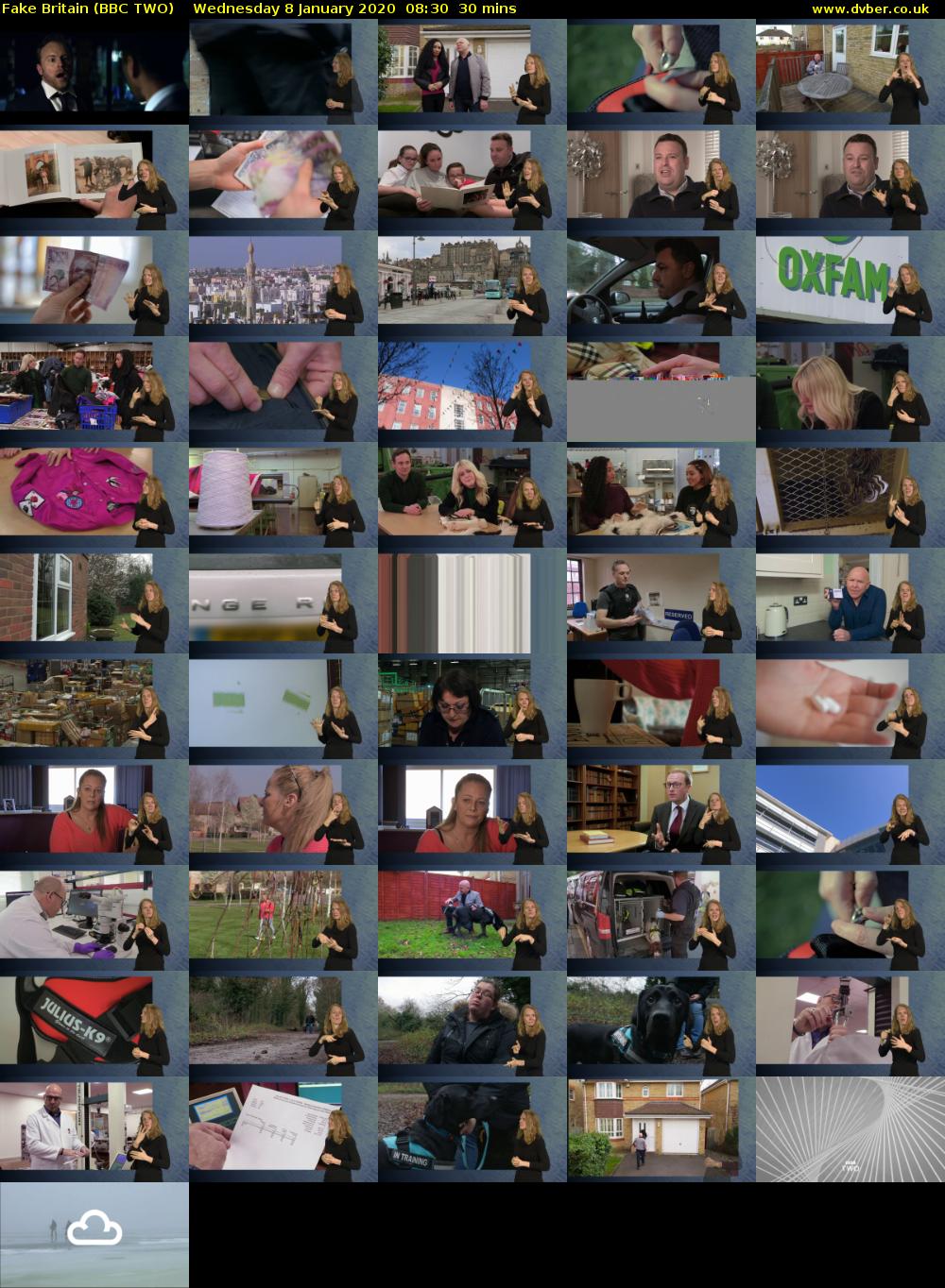 Fake Britain (BBC TWO) Wednesday 8 January 2020 08:30 - 09:00