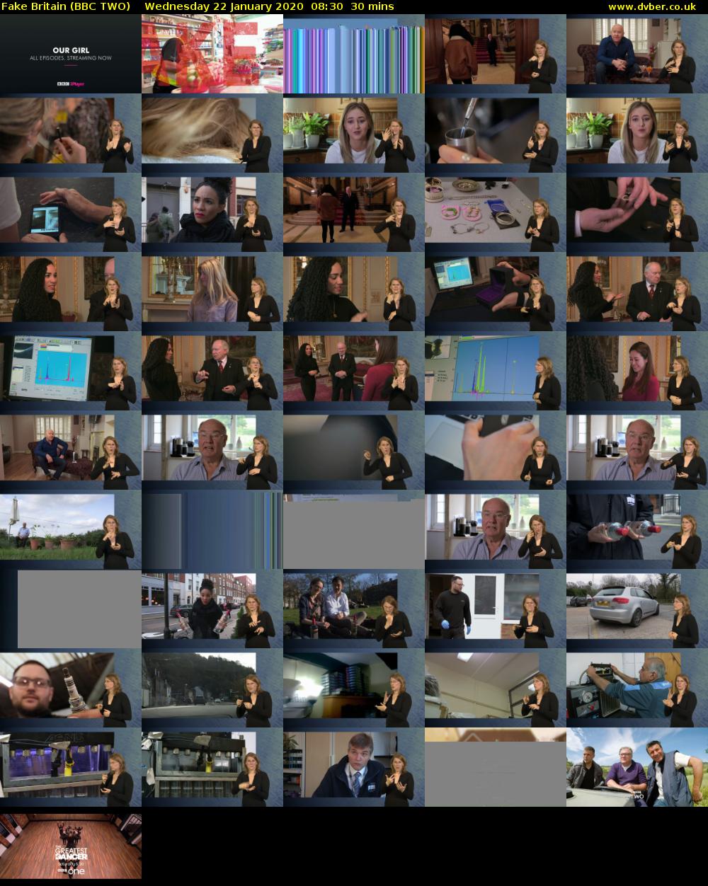 Fake Britain (BBC TWO) Wednesday 22 January 2020 08:30 - 09:00