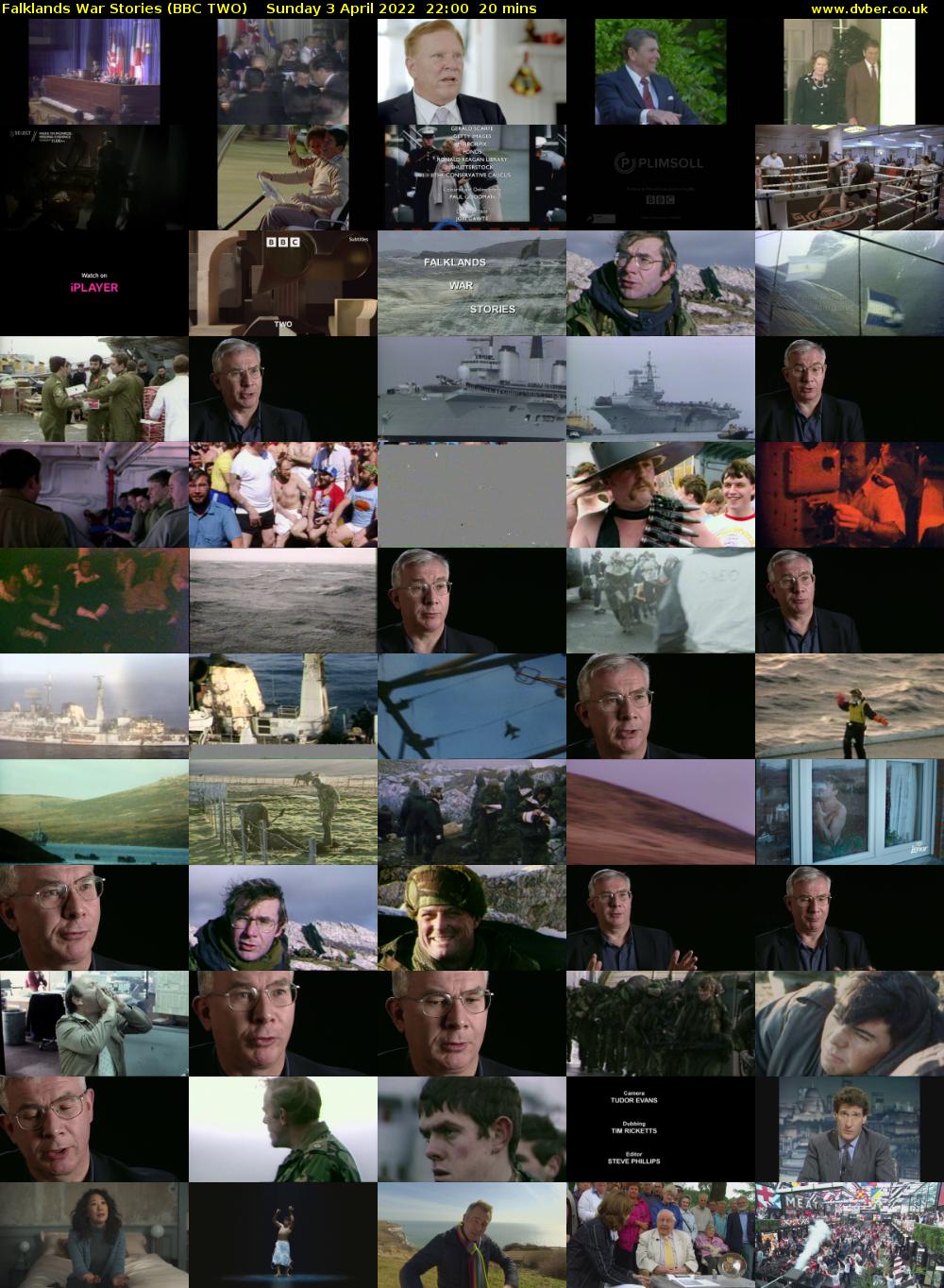 Falklands War Stories (BBC TWO) Sunday 3 April 2022 22:00 - 22:20