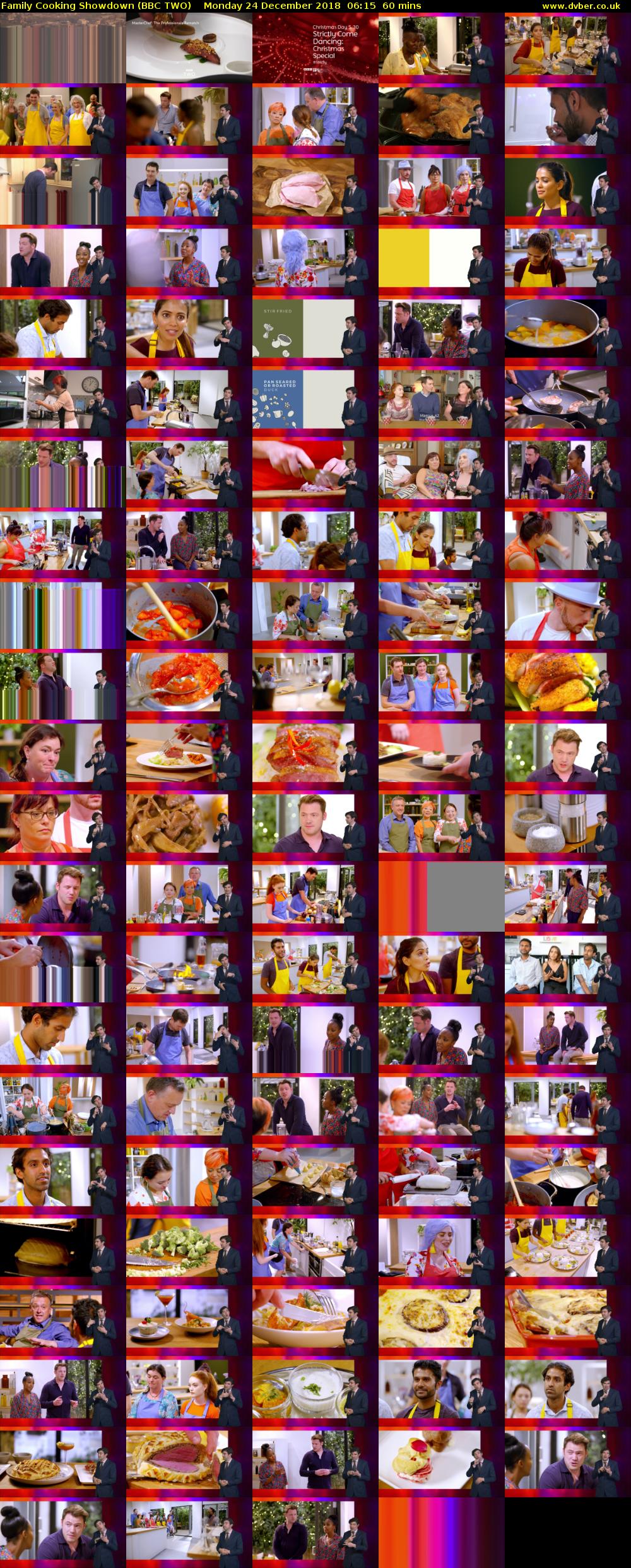 Family Cooking Showdown (BBC TWO) Monday 24 December 2018 06:15 - 07:15