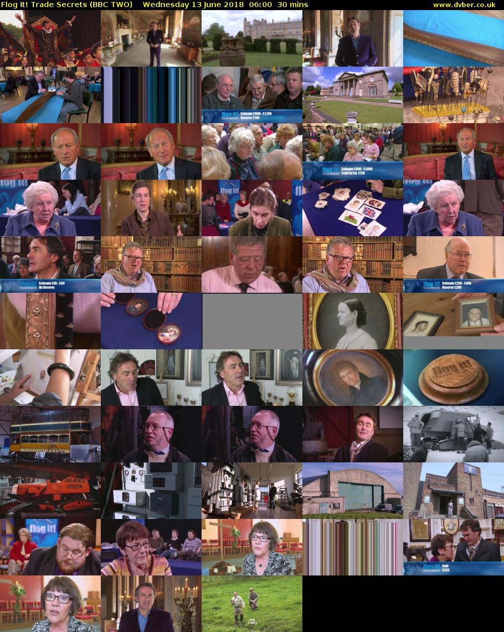 Flog It! Trade Secrets (BBC TWO) Wednesday 13 June 2018 06:00 - 06:30