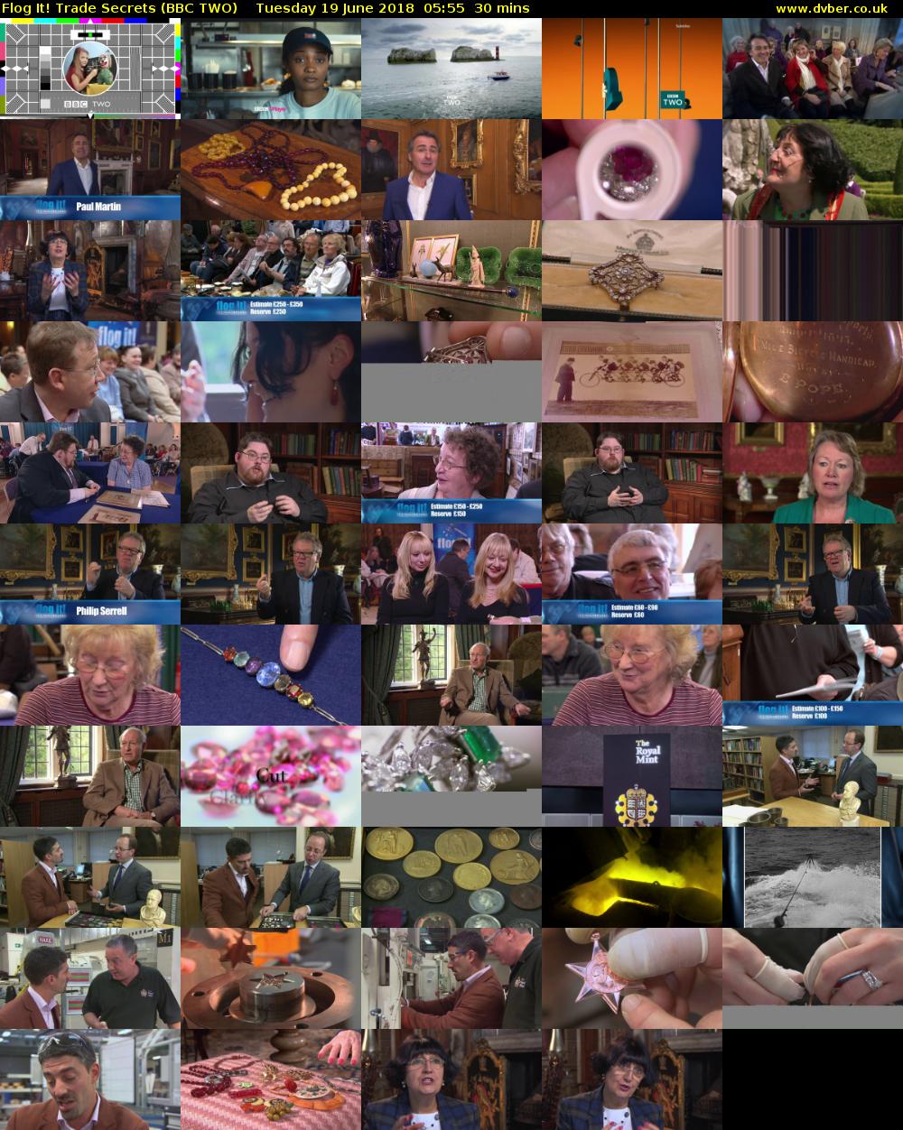 Flog It! Trade Secrets (BBC TWO) Tuesday 19 June 2018 05:55 - 06:25